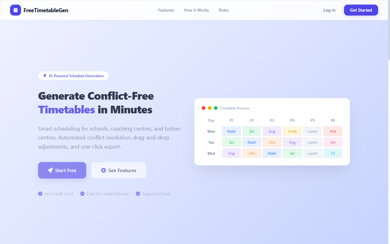 FreeTimetableGen